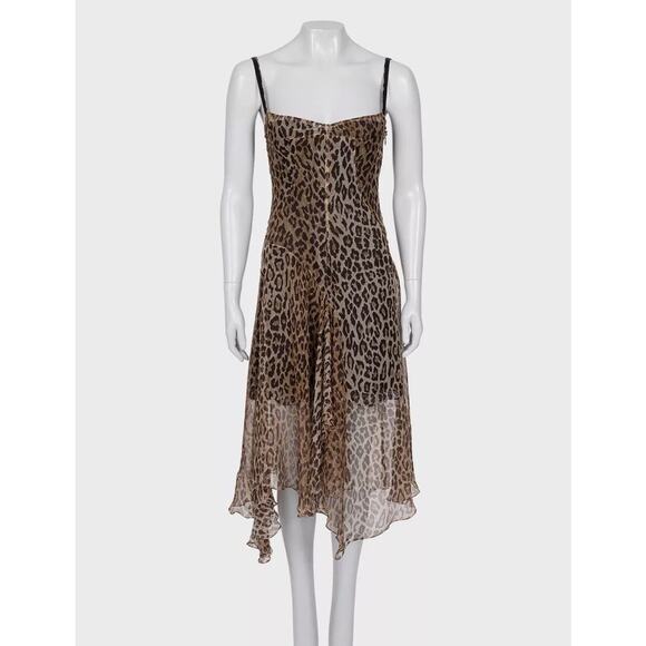 Dolce & Gabbana Animal Print Silk Slip Dress - IT40/S - Picture 1 of 4